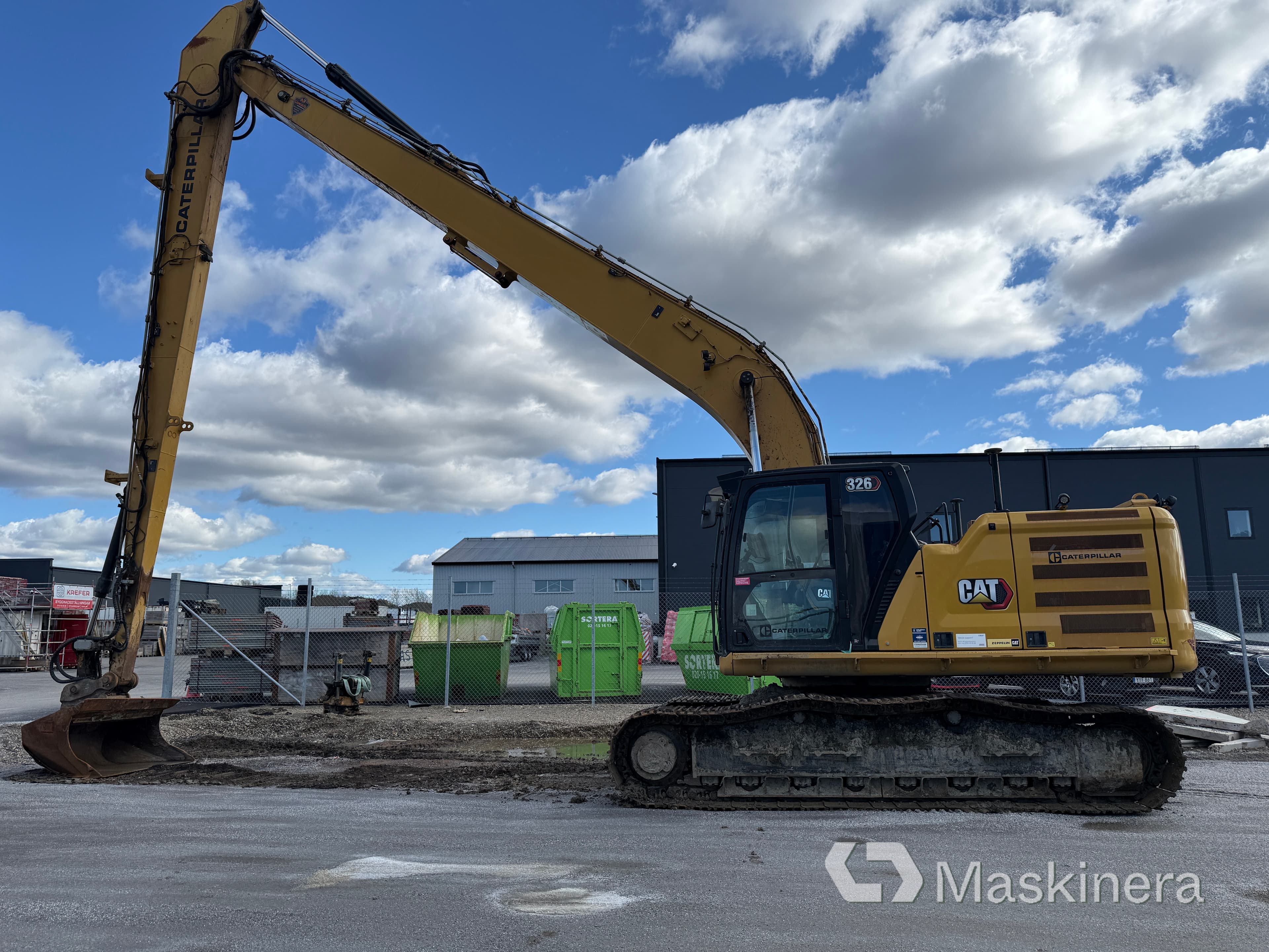 Grävmaskin Långgrävare CAT 326