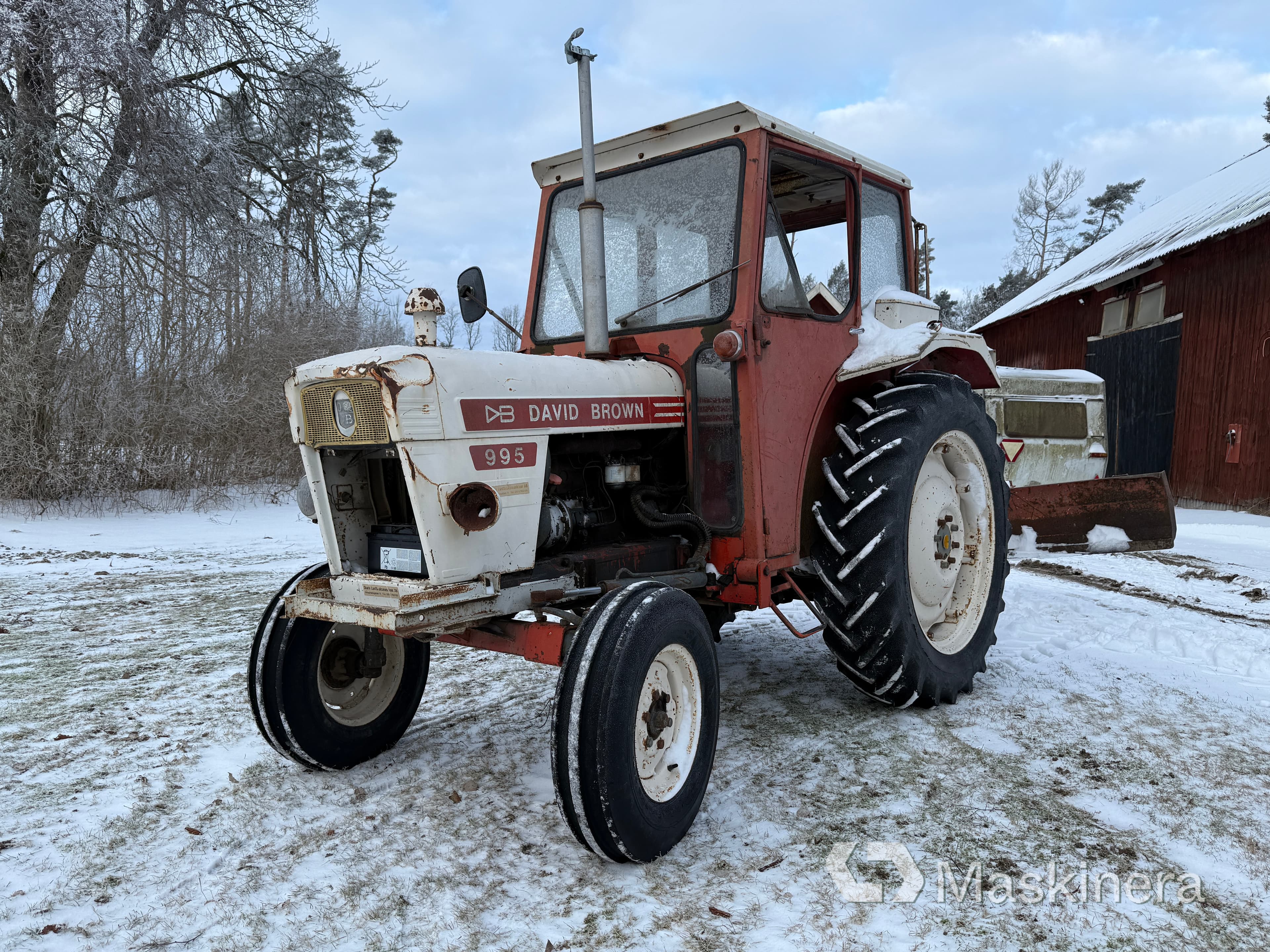 Traktor David Brown 995 + Tillbehör